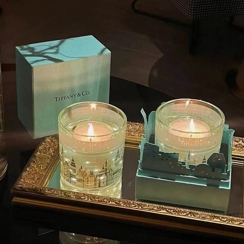 Tiffany & Co. City Skyline Glass Candle